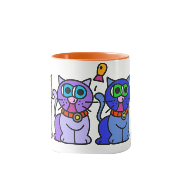 Coffee Mug: Rainbow Cats