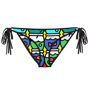 Swim wear: Bikini Bottom: Colorful Fishbowl Pattern