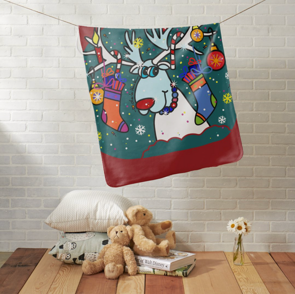 Baby Blanket: Holiday Reindeer
