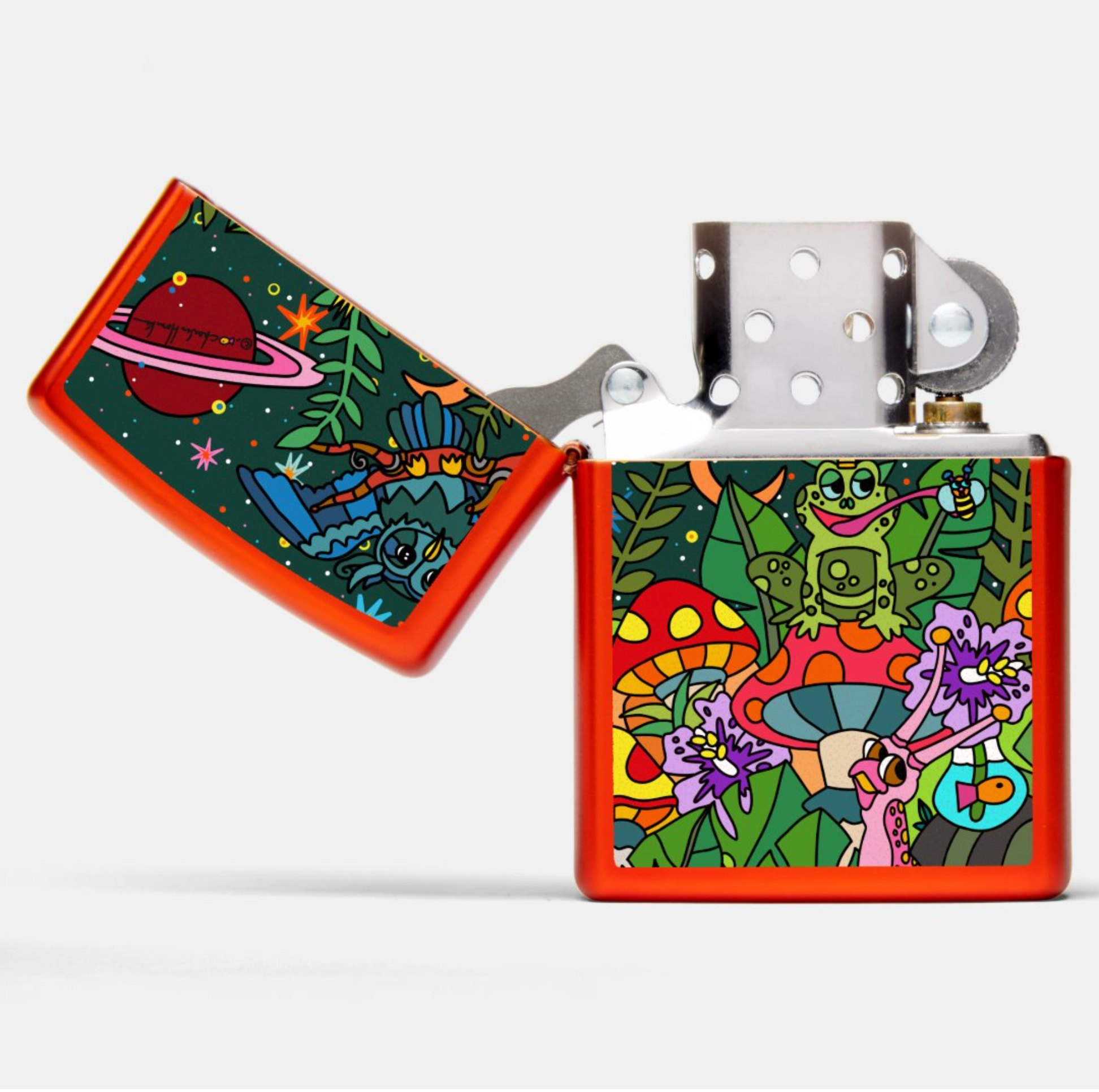 Zippo Lighter: Midnight Oasis in Orange – Houskastore