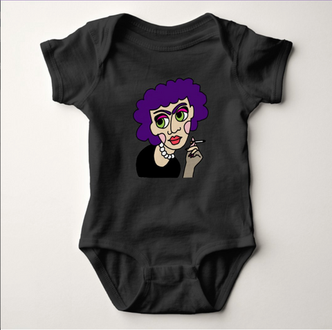 Baby Jersey Bodysuit: Ms. Purple