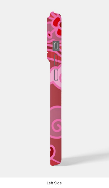 Phone Case: Red Ombre Birds
