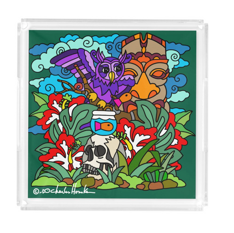 Acrylic Tray: Skull Garden
