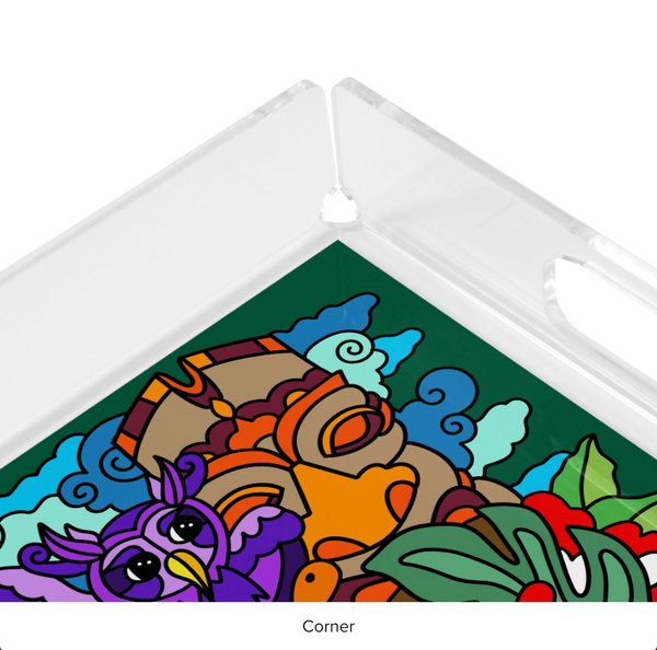 Acrylic Tray: Skull Garden