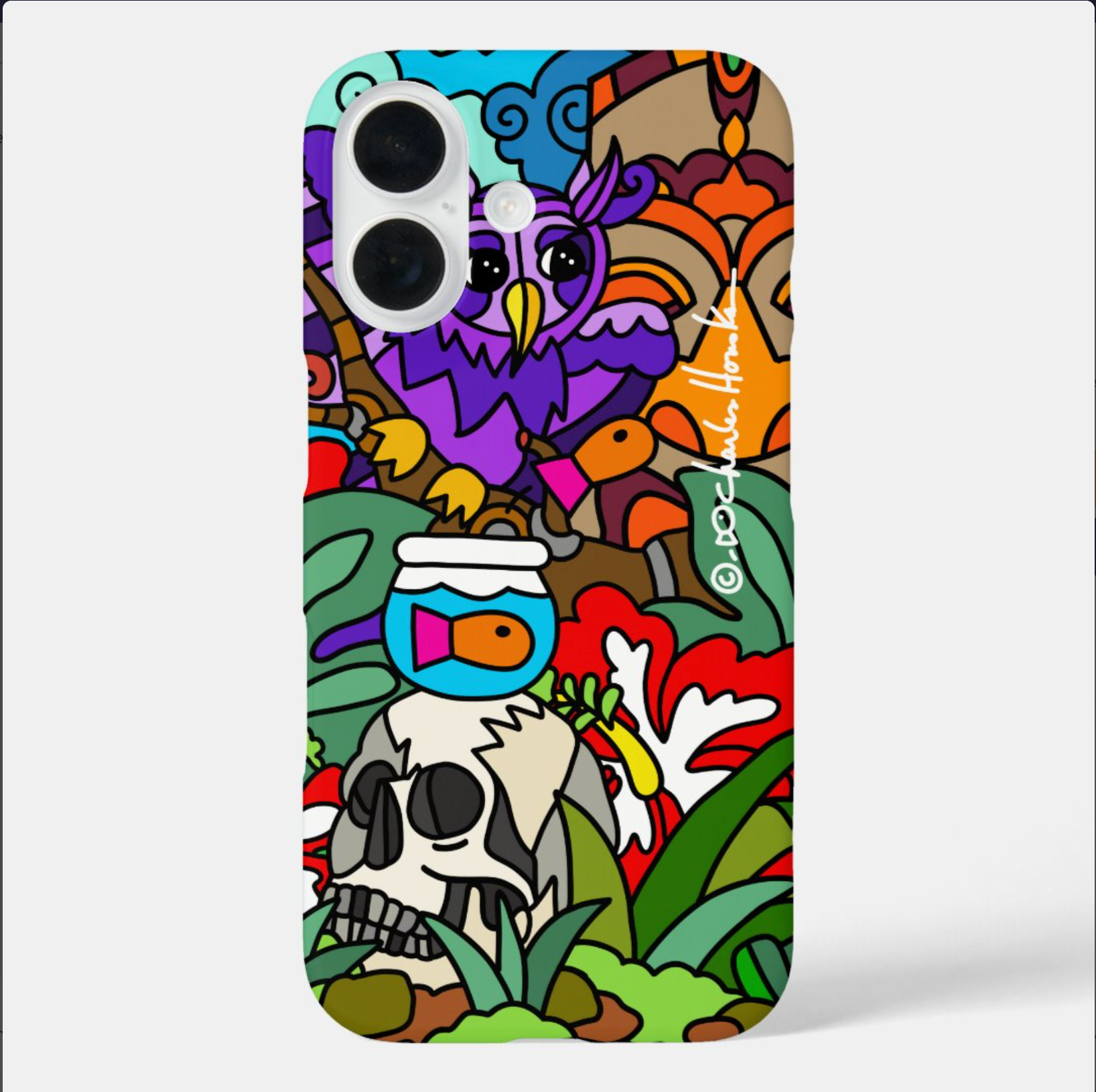 Phone Case: Skull Garden
