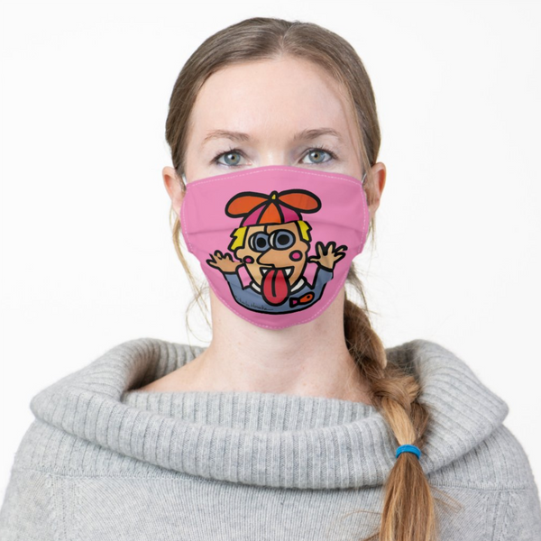 Face Mask: Pink Propeller