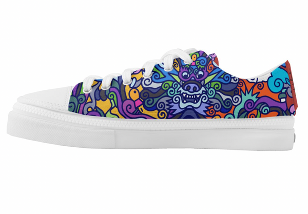 Low-Top Shoes: Snake Dragon