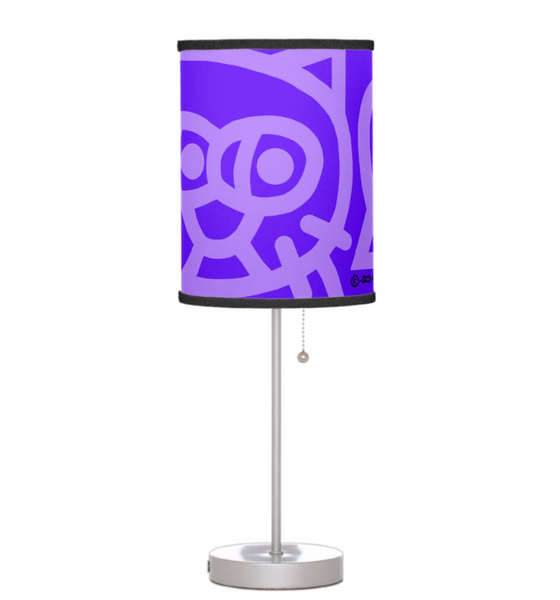 Desk Lamp: Purple Kitties