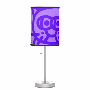 Desk Lamp: Purple Kitties