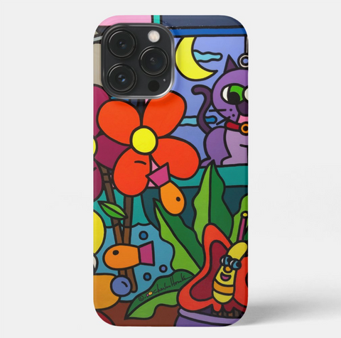Phone Case: Butterfly, Fish & Cat