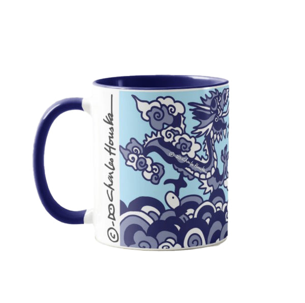 Coffee Mug: Dragon Blue