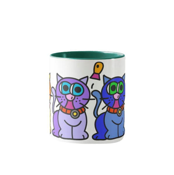 Coffee Mug: Rainbow Cats