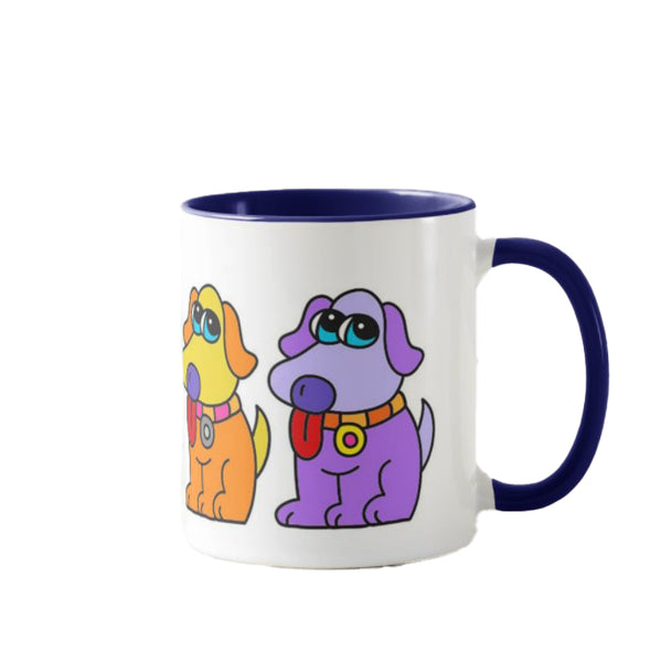 Coffee Mug: Rainbow Dogs