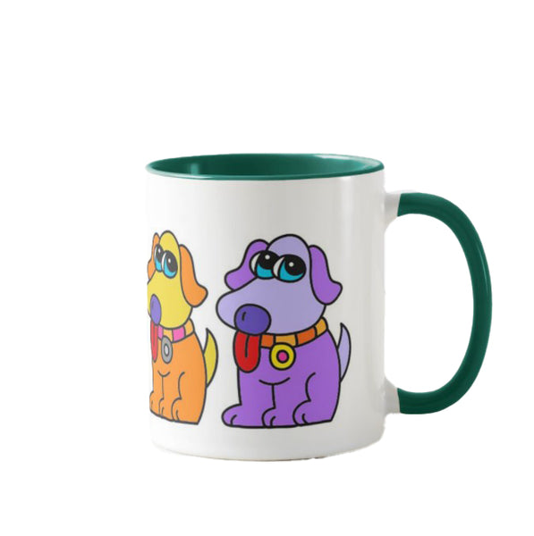 Coffee Mug: Rainbow Dogs