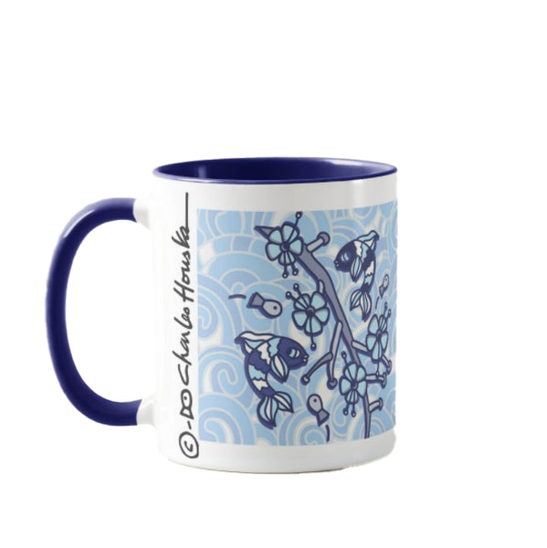 Coffee Mug: Blue Koi