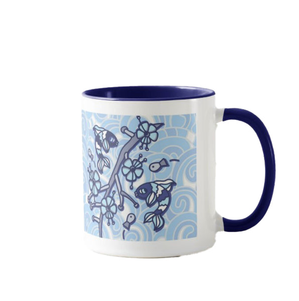 Coffee Mug: Blue Koi