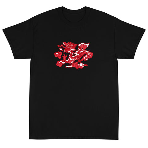 T-Shirt Black: Red Dragon