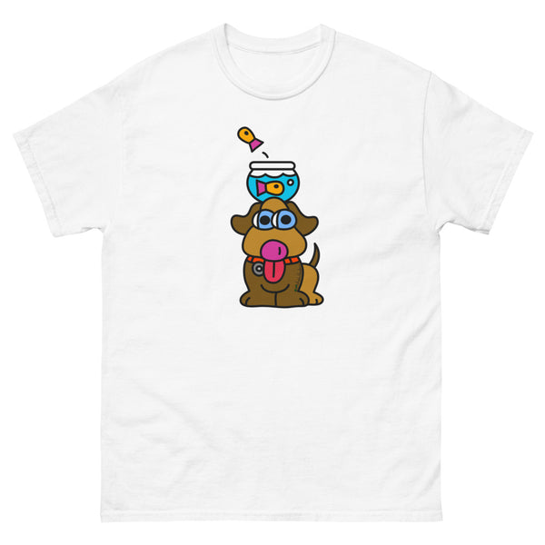 T-Shirt White: Pup Tower
