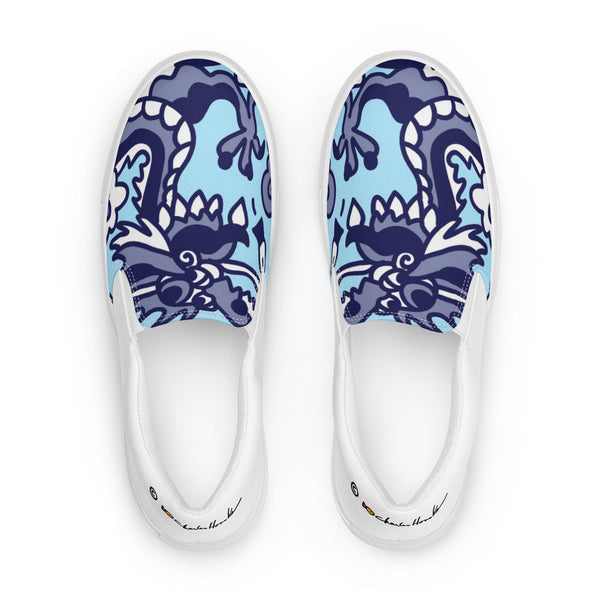 Slip On Shoes: Blue Dragon