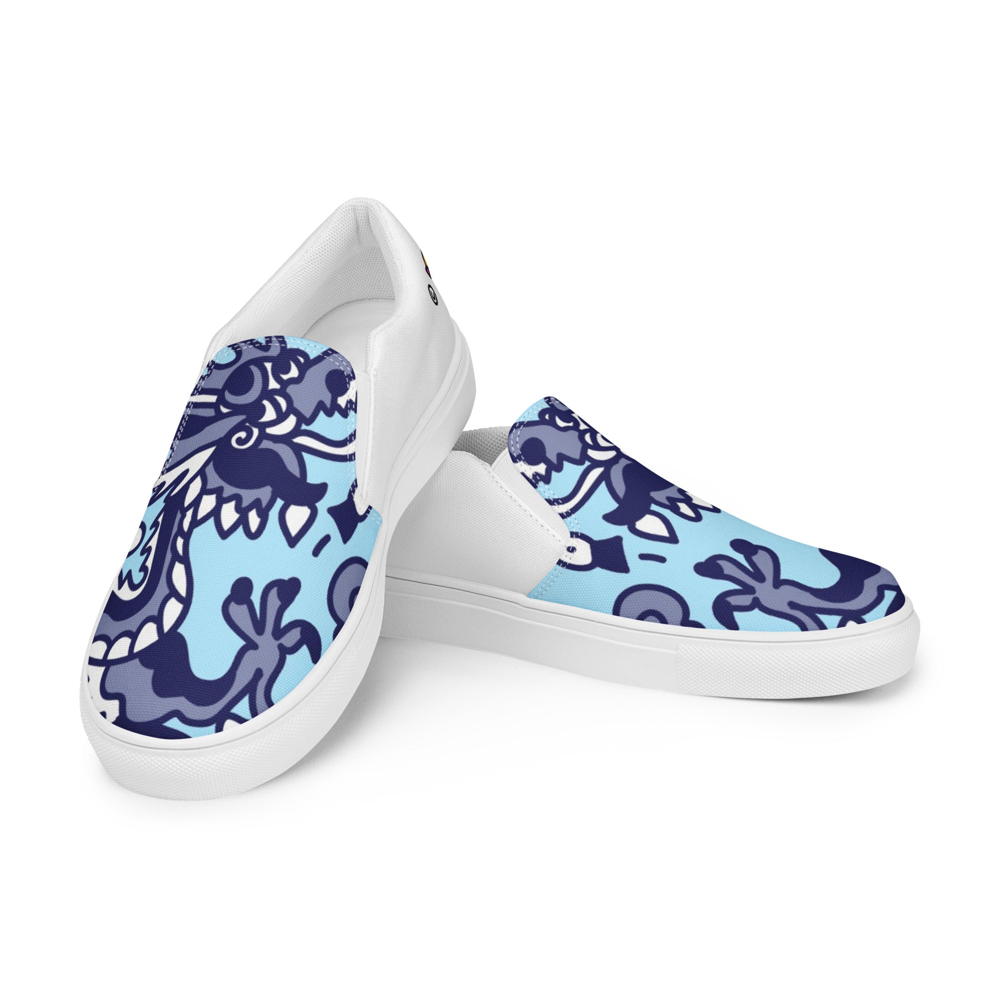 Slip On Shoes: Blue Dragon